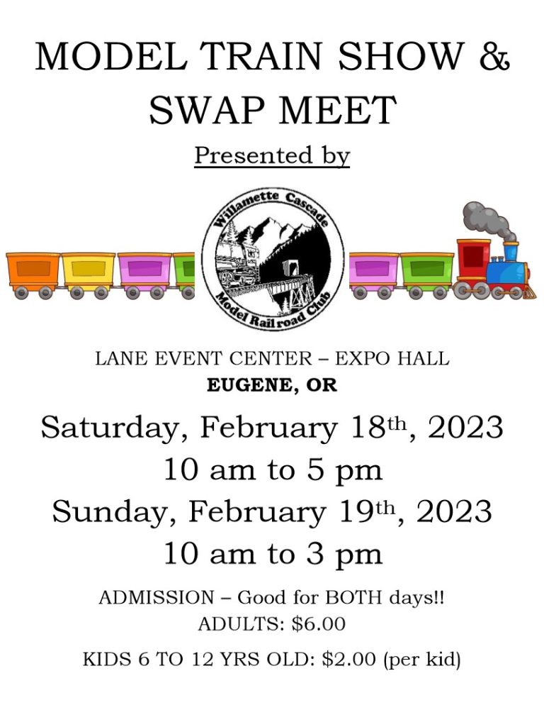 Eugene Model Train Show & Swap Meet Yaquina Pacific Railroad HS